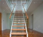 双钢板钢木直楼梯，YD-GMZ508